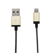 Verbatim 120cm Step-up Charge & Sync Lightning to USB Cable- Gold